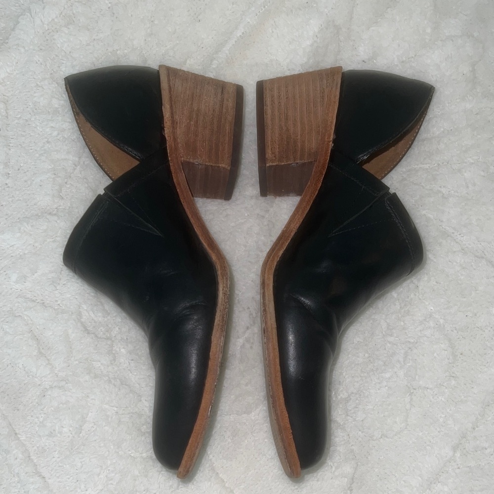 Madewell Brady Lowcut Bootie Black Leather Loafers Size 8.5